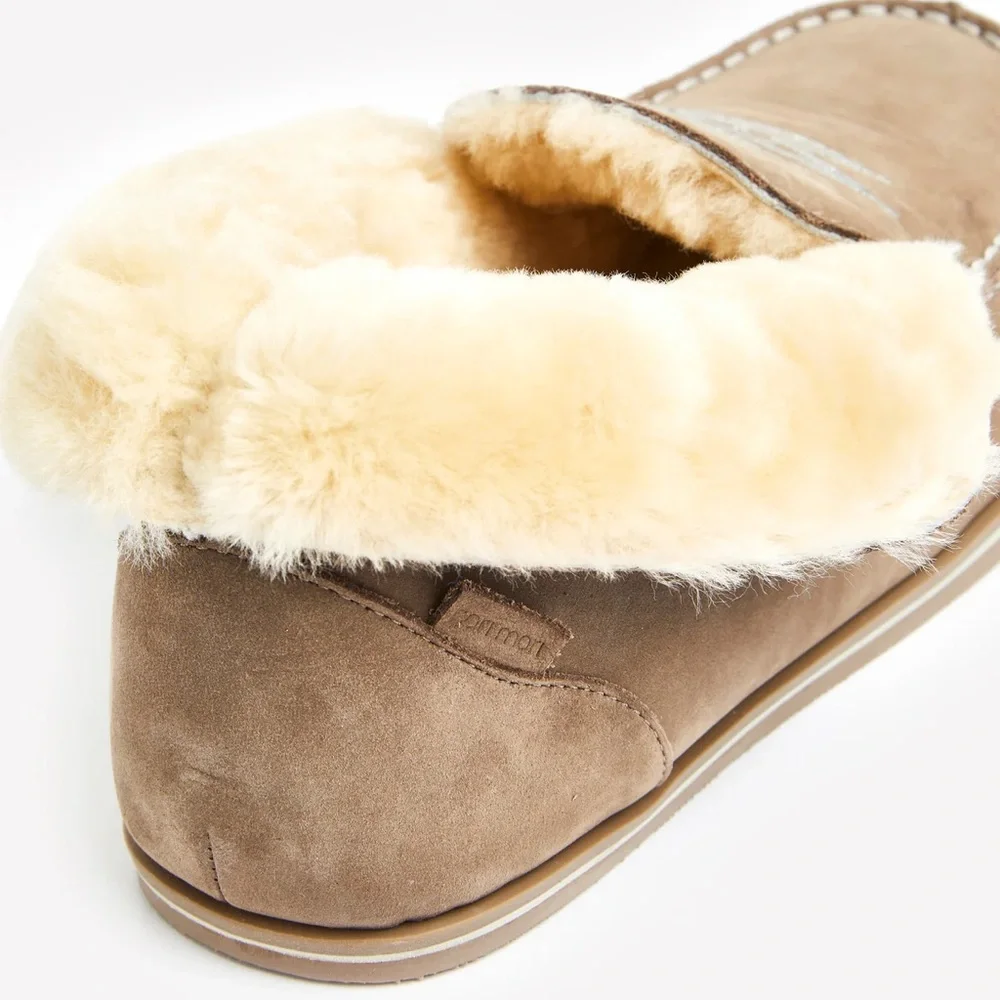 hari mari ALTA Storm nubuck leather shearling indoor/outdoor slippers 8 SOLD OUT - Picture 6 of 11